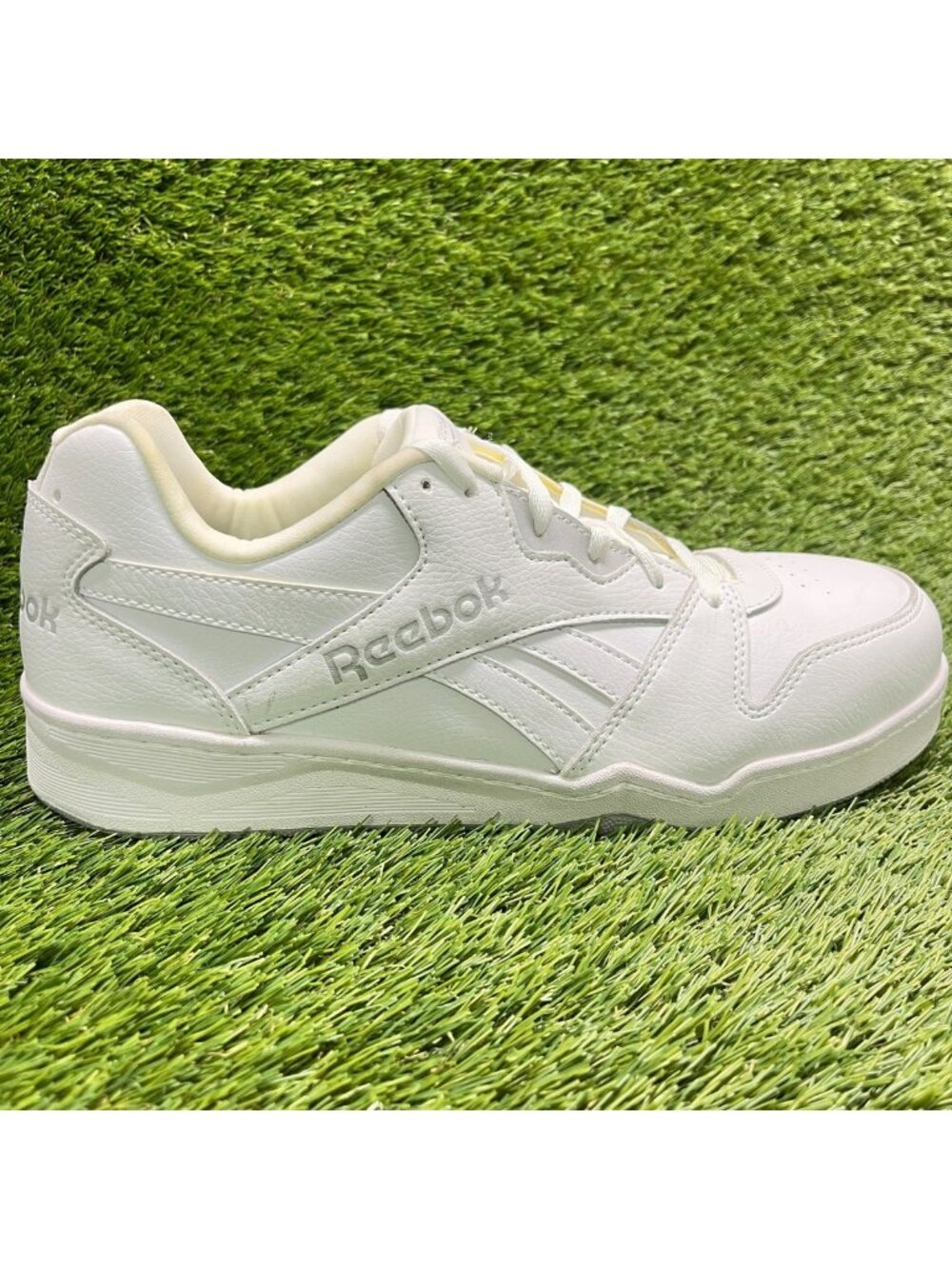 Reebok BB4500 Low Mens Size 11.5E White Leather Composite Toe Safety Work Shoes